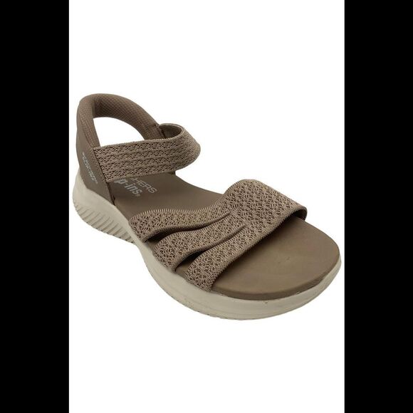 Skechers Shoes - Skechers Women's Slip-ins Washable Knit Ultra Flex 3.0 Sandals Mocha - Medium